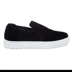 J Slides Suede Perrie Slip On Sneakers Comfort Flats Black 7
